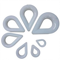 Boucle de protection de câble en nylon moulé par injection, multi-couleurs, surface lisse, taille personnalisée, pour le tirage de câbles industriels