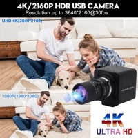 ELP Web Kamerası 4K HD 3840x2160 30fps IMX415 Manuel Odaklama 5-50mm 10X Zoom Lens Mini Video Kamera