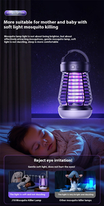 Lampe anti-moustiques rechargeable tout-en-un, lampe de camping multifonctionnelle Starlight avec lampe torche d'urgence SOS - Product Image 5