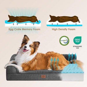 Camas ortopédicas de espuma viscoelástica para perros grandes-Sofá impermeable Cama grande para perros con funda lavable extraíble - Product Image 3