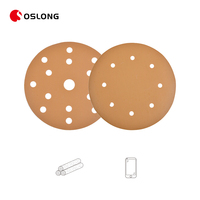 Personnalisé 6 pouces 150mm PSA pour Velcro support or disque de ponçage bois voiture oxyde d'aluminium disque de papier abrasif pour le meulage