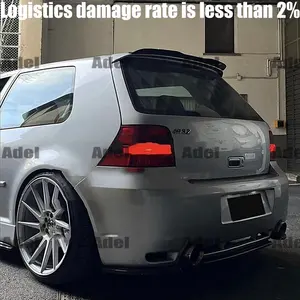 Aileron de toit arrière UBUYUWANT pour VW Golf 4 MK4 R3 99-06, spoiler de hayon en plastique ABS noir brillant, décoration d'aileron arrière de voiture - Product Image 2