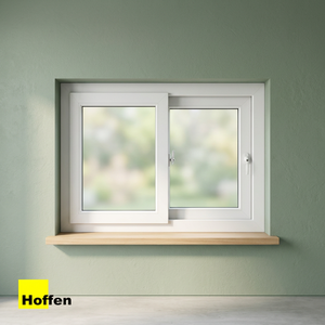 Best Selling Modern High Quality HOFFEN TRENDY <b>Sliding</b> Exterior Window Size 80x50 Color White Soundproof Fiberglass Screen UPVC - Product Image 3