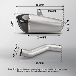 Pour Street Triple 765 <span class=keywords><strong>S</strong></span> R RS 2017 - 2022, modification du système d'échappement moto, silencieux en fibre de carbone - Product Image 2