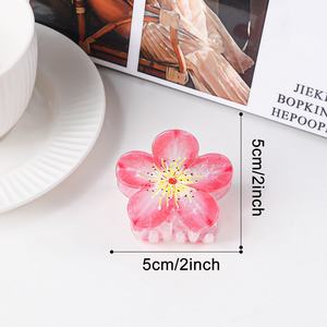 Pinza <span class=keywords><strong>de</strong></span> Pelo Versátil con Diseño Floral <span class=keywords><strong>de</strong></span> Flor <span class=keywords><strong>de</strong></span> Ciruelo para <span class=keywords><strong>Mujer</strong></span>, Ideal para Peinados Recogidos y Accesorios Elegantes para la Parte Trasera <span class=keywords><strong>de</strong></span> la Cabeza - Product Image 6