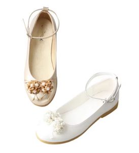 Sandales plates d'été en pu pour filles, chaussures plates laser à friction supérieure en tpr beige pu - Product Image 1