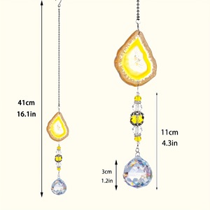 Vetro <span class=keywords><strong>di</strong></span> cristallo appeso decorazione della finestra arcobaleno appeso 30mm sfera <span class=keywords><strong>di</strong></span> cristallo con foglio <span class=keywords><strong>di</strong></span> <span class=keywords><strong>agata</strong></span> campanelli eolici decorare finestra <span class=keywords><strong>giardino</strong></span> <span class=keywords><strong>di</strong></span> casa - Product Image 6