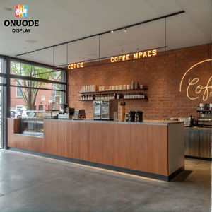 בית קפה מותאם אישית בית קפה עיצוב פנים | ארונות תצוגה זכוכית מודרניים & בר קפה רהיטים | סוהר חנות קישוט - Product Image 4