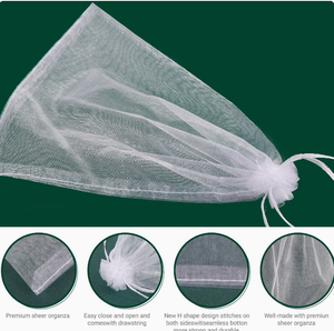 <span class=keywords><strong>Filet</strong></span> en organza 20x35cm pour l'élevage des papillons et des ver à soie, pochette respirante anti-évasion - Product Image 5
