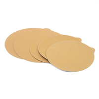 Disque de ponçage durable jaune avec support PSA, papier abrasif de 150 mm pour la finition des métaux et la préparation des surfaces