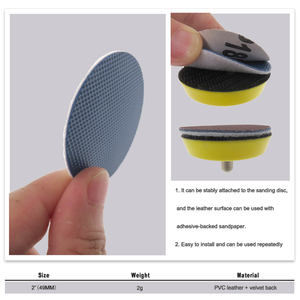 2Inch 49MM PVC Leather Loop to Convert Protection <span class=keywords><strong>Pad</strong></span> Conversion Interface <span class=keywords><strong>Pad</strong></span> for Polishing Grinding Power Tools Accessories - Product Image 4