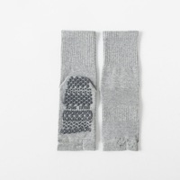 Chaussettes de yoga et de Pilates en coton antidérapantes à deux orteils, avec compression de la voûte plantaire, respirantes, à empiècements en maille tricotée, pour jeunes, de haute qualité, en stock