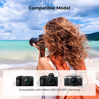 K&F Concept Cocok untuk Nikon Z30 Z50 ZFC, Pengisi Daya Tipe-C Dual Slot dan Set Baterai Kamera EN-EL25 1600mAh Isi Ulang 2 Buah