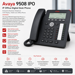 Téléphone de bureau numérique Avaya 9508 IPO IP Office, téléphone professionnel d'entreprise, écran LCD, téléphone de bureau multi-lignes - Product Image 5