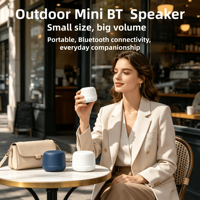 Mini Macaron pour haut-parleur haute fidélité, avec cordon de suspension, 5W stéréo, multicolore, support en plastique, USB, carte TF, portable, sans fil, pour la maison et l'extérieur