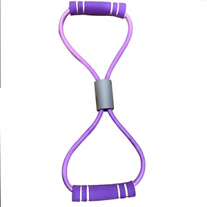 Bande de résistance en forme de huit, résistance moyenne, en TPE, équipement d'entraînement fitness pour étirements du dos, des épaules et du cou, entraînement à domicile - Product Image 3