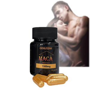 Pil Maca Hitam Alami Organik Pabrik, Kapsul Pembesar Bokong Label Pribadi, Suplemen Herbal untuk Dewasa - Product Image 1