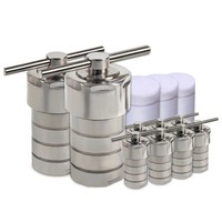 Réacteur de synthèse hydrothermique, autoclave doublé de PTFE, cuve de digestion haute pression en acier inoxydable 304 pour laboratoire