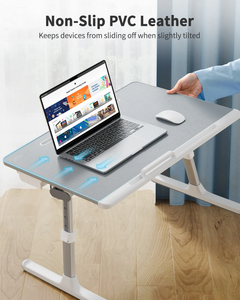 Supporto pieghevole verticale portatile all'ingrosso divano letto regolabile ventilato tavolo da scrivania multifunzionale pieghevole in alluminio per Laptop - Product Image 6