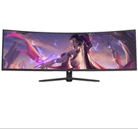 Nouveau moniteur d'ordinateur incurvé pour PC de bureau de jeu à écran super large de 49 pouces 144hz moniteur pour PC de jeu ordinateur de bureau OEM