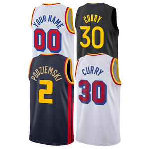 2025 khâu/nóng Báo Chí bóng rổ Jerseys vàng Nhà nước 3 Chris Paul 22 Andrew Wiggins 11 Thompson 23 màu xanh lá cây - Product Image 2