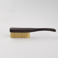Brosse rigide en bois de santal violet, crinière de cheval noir, crinière de cochon, crinière de cochon à poils jaunes
