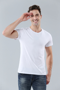 Solf Touch Cotton Feeling White 100% Polyester Men's Sublimation T Shirt Blank for <strong>Home</strong> <strong>Textiles</strong> - Product Image 6