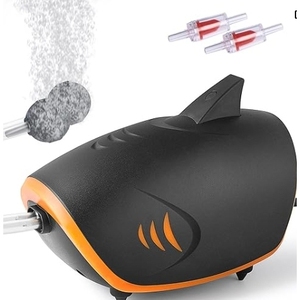 Oxygénateur d'aquarium silencieux 415L/H Pompe à air LED 2 sorties Débit réglable 50-700L SC ECOMMERCE KY-A81Q-HFTZ Accessoires de boîte - Product Image 6