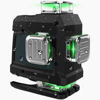 Niveau laser multifonction de qualité industrielle DEGLASERS, super lumineux vert, 16 lignes, batterie Li-Ion, pendule auto-nivelant