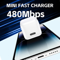 Chargeur mural USB portable super rapide 25W Mini PD 30W 20W Chargeur de téléphone portable de voyage Sortie CC Type C