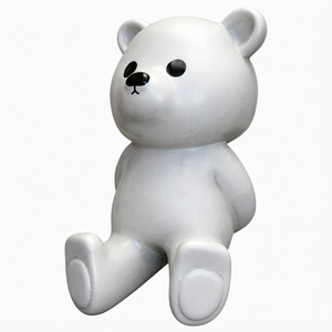 Escultura de Oso de Resina de Fibra de Vidrio Personalizada, Estatua de Animal Pintada a Mano de Tamaño Real para Exhibición en Exteriores, Jardín o Parque - Product Image 1