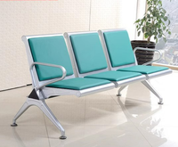 Chaise d'attente en acier thermolaqué de qualité commerciale, anti-rouille, pour hôpitaux, gares, banques, bureaux, aéroports, places publiques