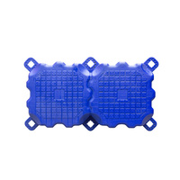 Bouée marine de couleur unie de ponton en plastique HDPE de grande flottabilité de vente chaude pour la construction de dock et l'application de dock/bateau de bateau