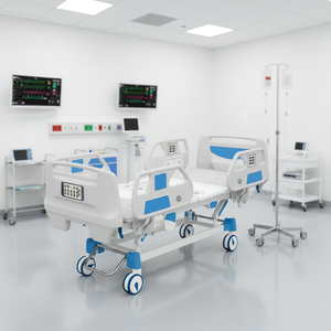 Медицинская кровать Diquan4 класса люкс с автоматическим управлением для домашнего ухода и реабилитации, с функцией переворачивания, из АБС-пластика, медицинская мебель - Product Image 3