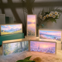 Lampe de bureau LED 3D Anime à double alimentation, cadre lumineux pour affichage d'œuvres d'art, vente en gros directe d'usine, personnalisable en gros, pour salle de jeu