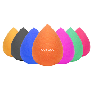 Cao Su Miễn Phí Waterdrop Cam Trang Điểm Máy Xay Sinh Tố Miếng Bọt Biển Siêu Mềm Chuyên Nghiệp Tùy Chỉnh Vẻ Đẹp Bao Bì Logo In Ấn Cho Cửa Hàng Bán Lẻ - Product Image 1