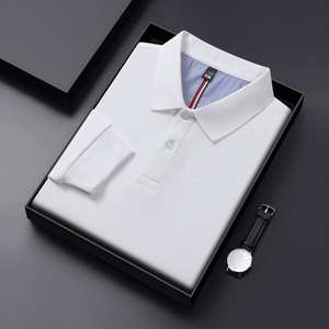 Camisas de Manga Larga de Algodón Twill para Hombre <span class=keywords><strong>Tommy</strong></span> - Fácil Cuidado, Tela Oxford Sólida para Primavera/Verano, Uso Casual y de Negocios - Product Image 6