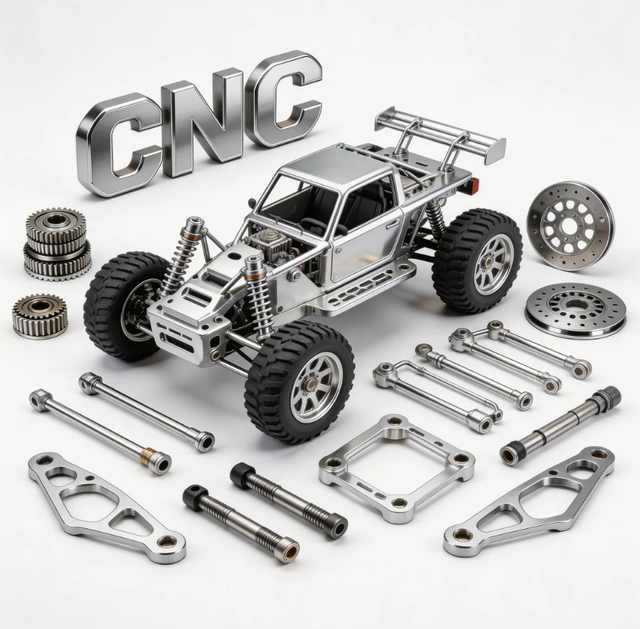 CNC Machined Aircraft Grade Aluminum RC Car Hop Ups-Lightweight Ultra-High Strength Multi-Brand Compatible for Enhanced