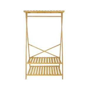 Floor-standing solid wood coat <b>rack</b> for bedroom, home use, student dormitory, simple <b>clothes</b> <b>rack</b>. - Product Image 5