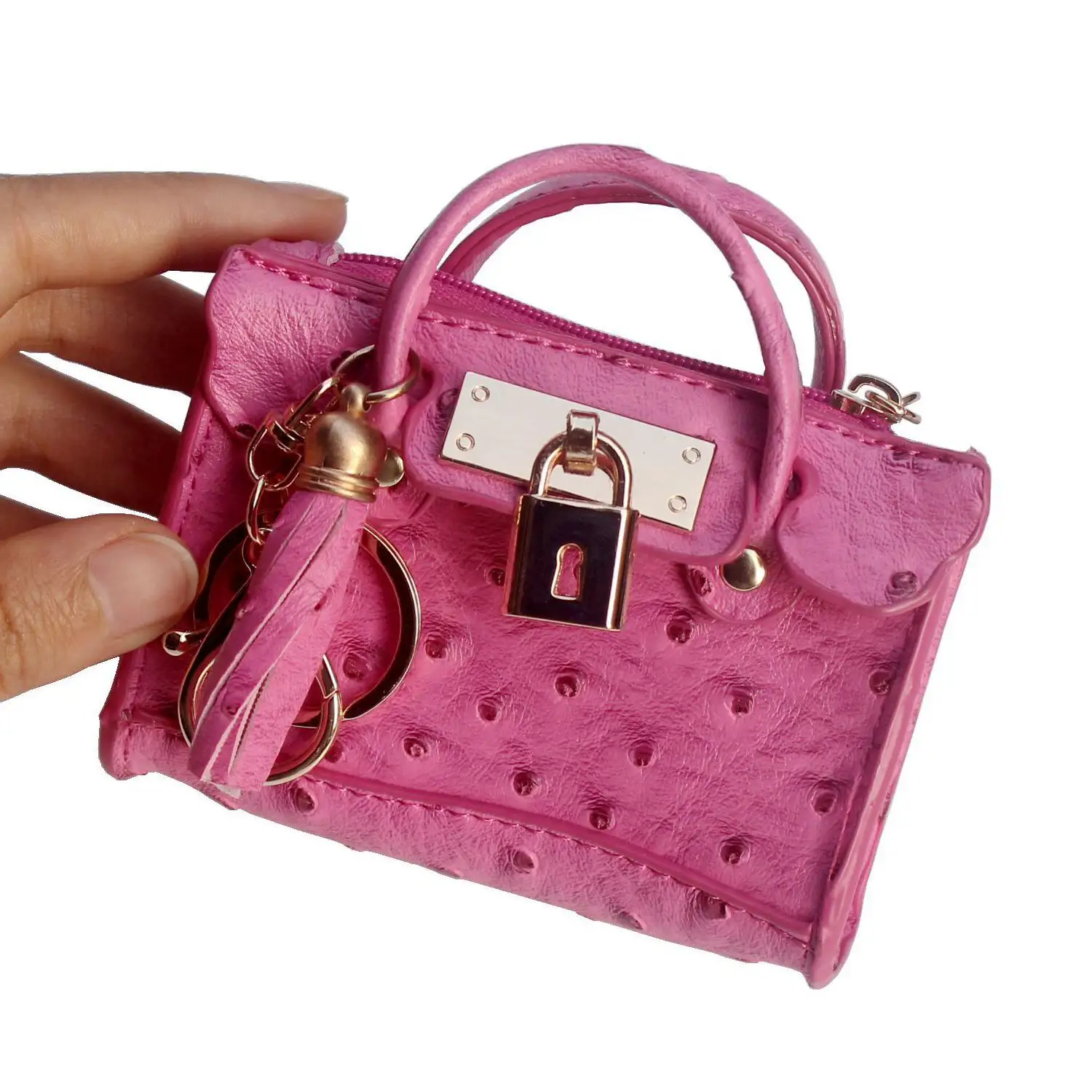 Luxury Designer Inspired Mini Handbag Hangers Ornaments Tiny Cute Bag Purse Charms Key Holder Coin Cash Case
