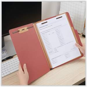 Universal Red A5 Size Manila <b>Folder</b> Customizable Logo 6-Section Cardboard Pressboard Classification File <b>Folder</b> 10/<b>Box</b> - Product Image 3