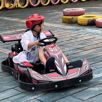 Go Kart de carreras eléctrico de nuevo estilo al por mayor para niños, Go Kart eléctrico de alta velocidad para uso en interiores y exteriores, centros comerciales de plástico