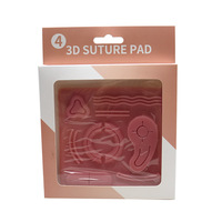 Tapis d'entraînement en silicone pour la pratique des sutures avec plusieurs formes de plaies, tapis d'entraînement 3D pour l'apprentissage des compétences opératoires de base