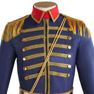 Disfraz <span class=keywords><strong>Medieval</strong></span> de lujo de la Guardia de Honor Real, equipo de trompeta de tambor, chaqueta de maestro de ceremonias, <span class=keywords><strong>traje</strong></span> de Cosplay para fiesta de Halloween - Product Image 3