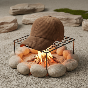 Gorra de béisbol de pana personalizada al por mayor con logo, estructurada de 6 paneles, ajustable con hebilla metálica, cálida, fabricante de gorras - Product Image 1