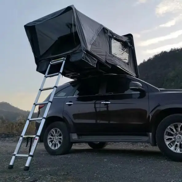 Tenda da tetto per auto con guscio rigido in stile aperto laterale ultraleggero in plastica ABS per il campeggio