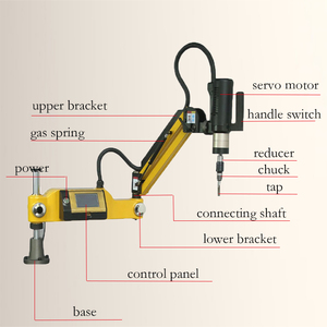 220V Electric Cnc Metal <b>Flex</b> Arm Tapping Machine M3-m12 for Nut Tapping Threading Machine - Product Image 2