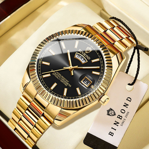 Reloj de Cuarzo de Lujo para Hombre, Resistente al Agua, con Doble Calendario y Manecillas Luminosas, Diseño Elegante y Sencillo - Product Image 1