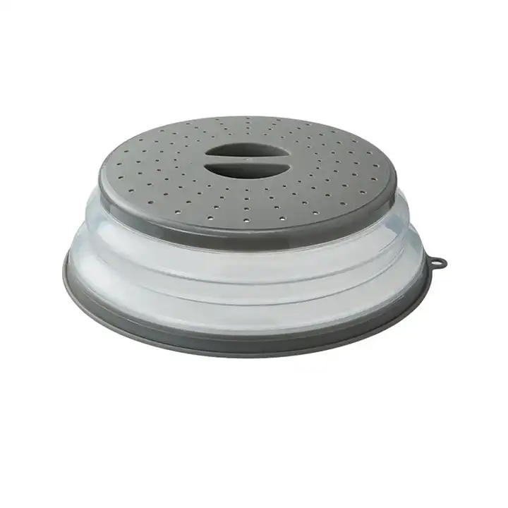Microwave Splatter Guard Cover Collapsible Lid BPA Free Dishwasher Safe