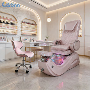 <span class=keywords><strong>Chaise</strong></span> de spa pour les pieds électrique réglable professionnelle sans tuyaux <span class=keywords><strong>rose</strong></span>, chaises de massage pour manucure et pédicure - Product Image 1